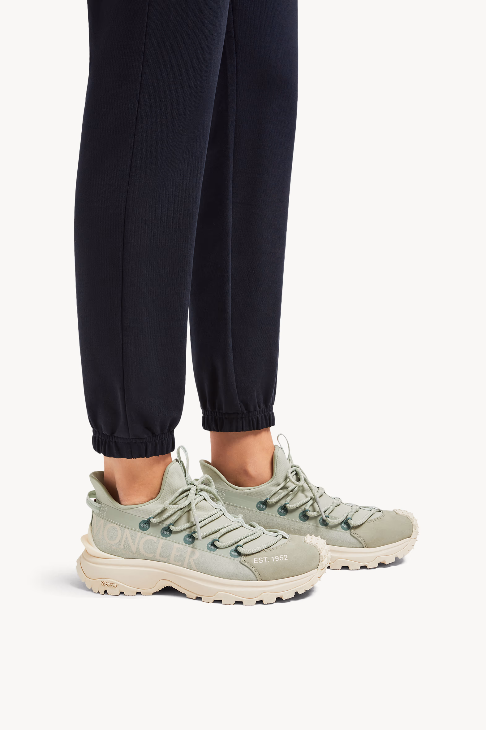 Sneakers Trailgrip Lite 2 en cuir et daim Femmes Vert D’Eau Moncler 2